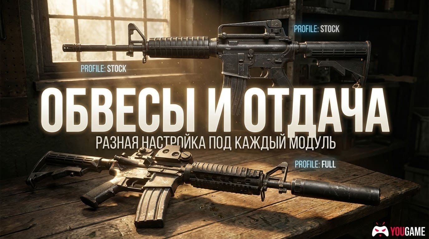 Влияние обвесов на макрос в DayZ